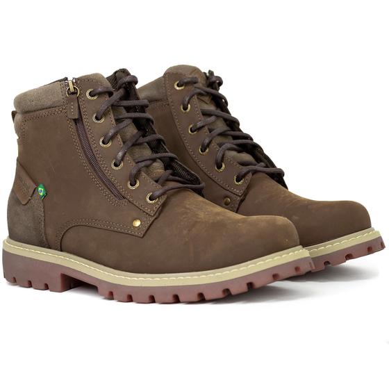 Imagem de Bota Masculina Macboot Cumaru Militar Couro Cano Médio Confortável Resistente CUMA02