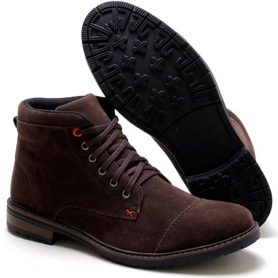 Imagem de Bota Masculina Sapato Coturno Casual Cano Médio Ref:208K