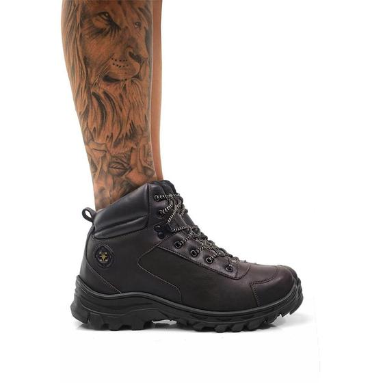 Imagem de Bota Masculina Trakking Hencco Coturno Estilo Adventure Confortavel Leve