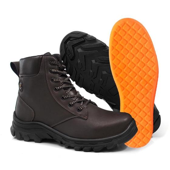 Imagem de Bota Masculina Trilha Hencco Coturno Estilo Adventure Confortavel Leve Kit Com Palmilha