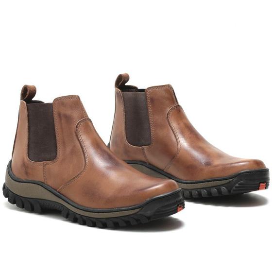 Imagem de Bota Masculina Whisky Casual Envernizada Macia Tendência