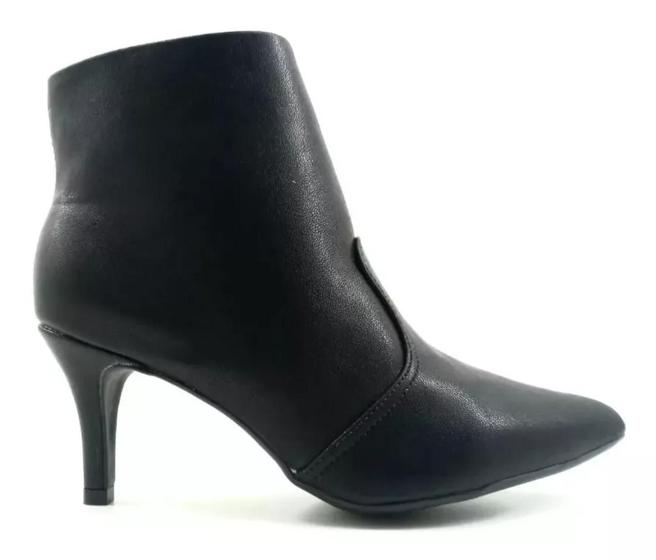 Imagem de Bota material sintético Salto Fino Feminina Bebecê Preto Ref T4318-235