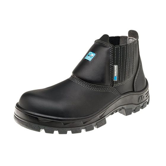 Imagem de Bota Microfibra com Elástico Bico Composity PU N38 Preto ca34549 MARLUVAS