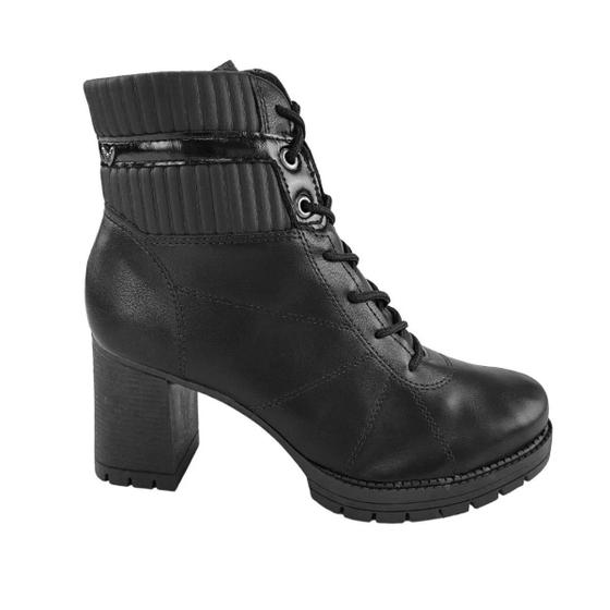 Imagem de Bota Mississipi Feminino Q8111 Preto Coturno