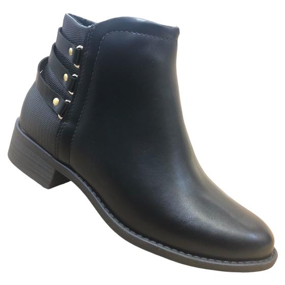Imagem de Bota Modare Cano Curto Salto Baixo Ortopédica Esporão Macia Coturno Salto Quadrado Anatômica Ultra Conforto
