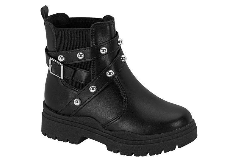 Imagem de Bota molekinha infantil menina juvenil inverno boiadeira detalhes hotfix ajuustável fácil calce