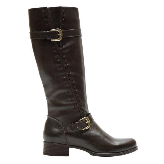 Imagem de Bota Montaria Feminina Cano Longo Couro Comfort Café 2422 F008