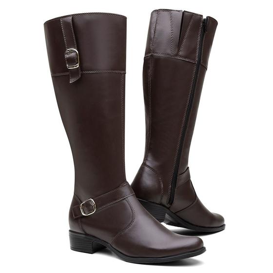 Bota Montaria Feminina Cano Longo Detalhe Fivela Marrom -PRANCHO.COM ...