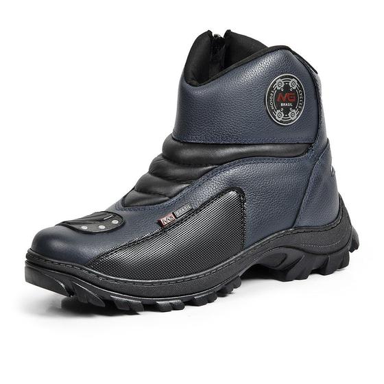 Imagem de Bota Motociclista Com Protetor Drag Star Slim Mg Brasil - Shadow - Azul