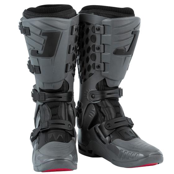 Imagem de Bota Motocross Adulto Jett Lite CInza Piloto Off Road