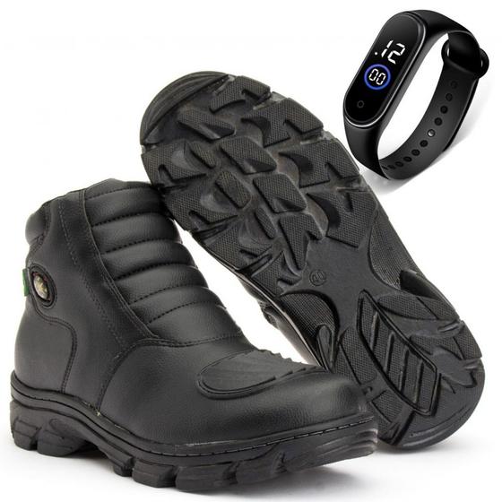 Imagem de Bota Motoqueiro Com Pedaleira Yoyo Store Mais Um Relogio Básico