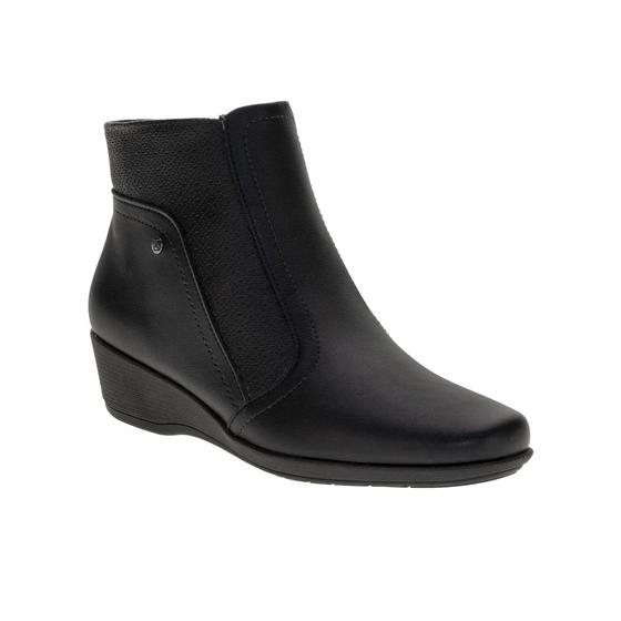 Imagem de Bota Piccadilly Salto Anabela Cano Curto Joanete 143217 Preto