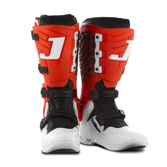 Imagem de Bota Piloto Off Road Motocross Trilha Masculina Feminina Jett Hi Vis Branca Oferta