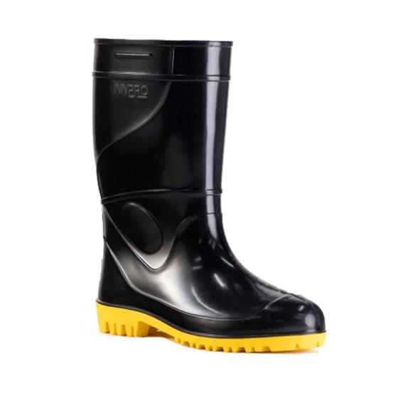 Imagem de Bota PVC Cano Longo Innpro Work Sa CA 36026 - Preto e Amarelo