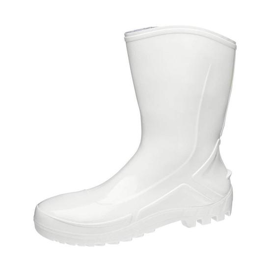 Imagem de Bota PVC Vulcaflex Branca Cano Médio 27cm com Meia 38