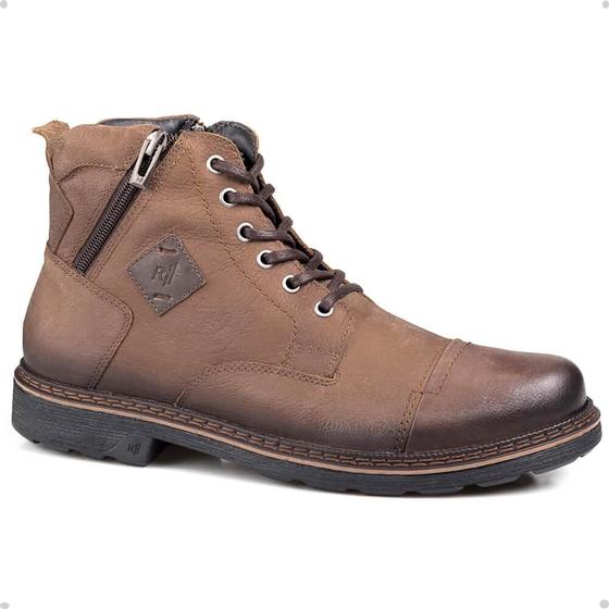 Imagem de Bota Rafarillo Masculina Couro Zíper Aumenta Altura Casual