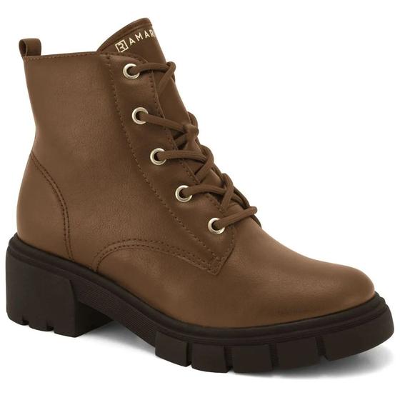 Bota Ramarim Coturno 2412101 Salto Cano Curto Tratorada Coturno - Main Image