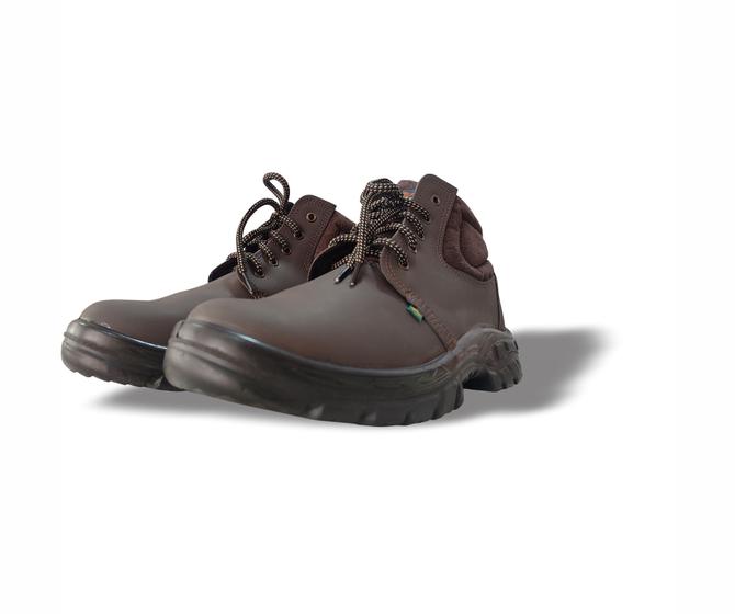 Imagem de Bota Segurança Nobuck PS134 Café Bico Pvc Ecosafety