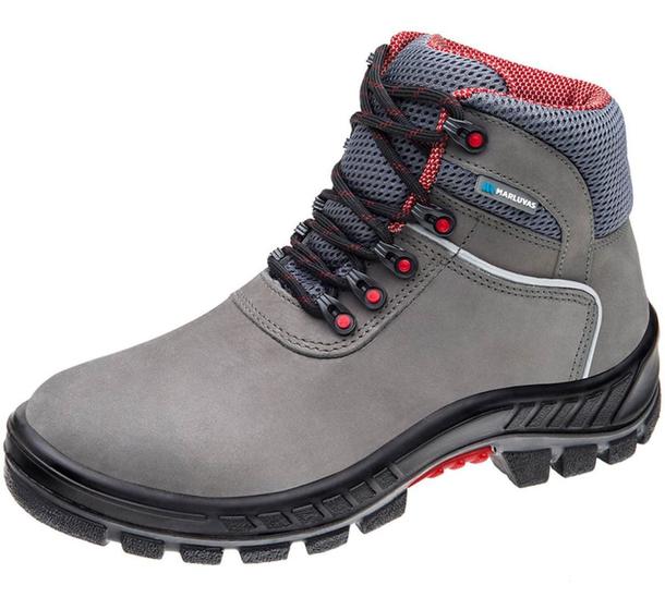 Imagem de Bota segurança ocupacional epi marluvas modelo 75bpr29 msc bp cinza com sistema anti torção
