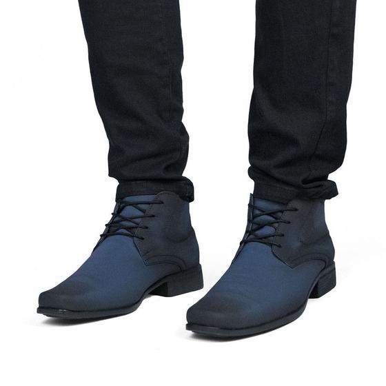 Imagem de Bota Social Casual Masculino Bico Quadrado Sport Fino Super Confortável 1090