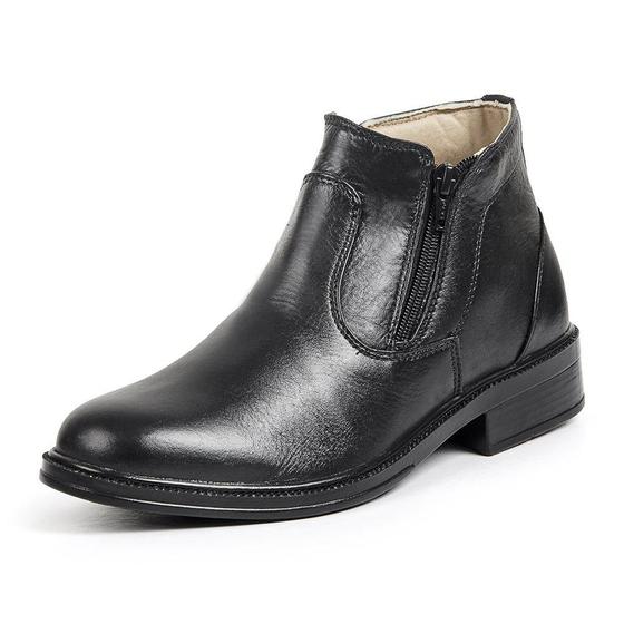 Imagem de Bota Social Masculina Zíper Lateral Difranca - 190 - Preto