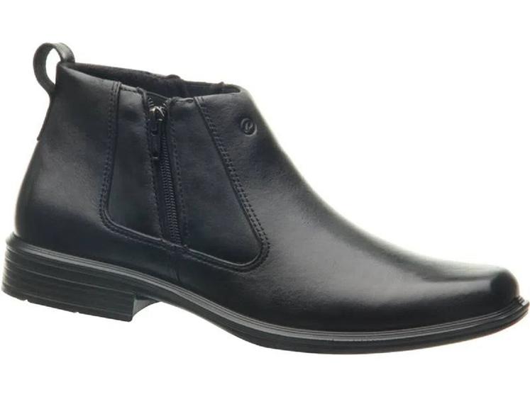 Imagem de Bota Social Pegada Em Couro Lev Confort Ziper Masculino Adulto Ref 124774-01