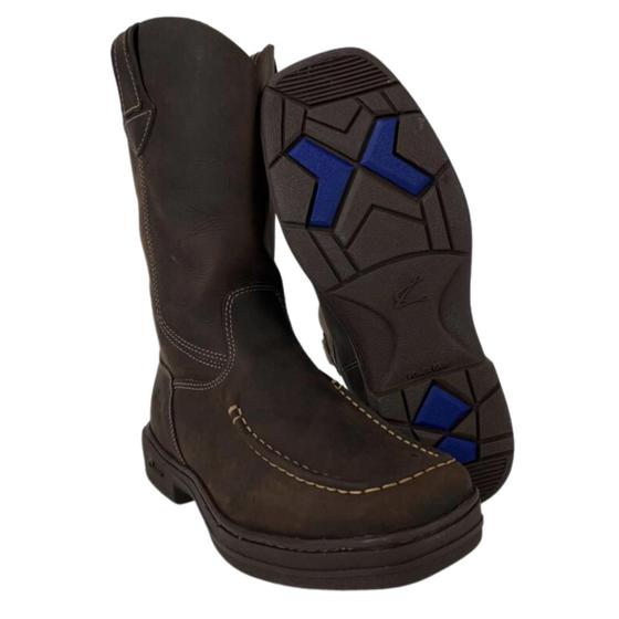 Imagem de Bota Tênis Masculina Original Classic Couro Legítimo Featherboot Marrom Café Country- Ref. 2909