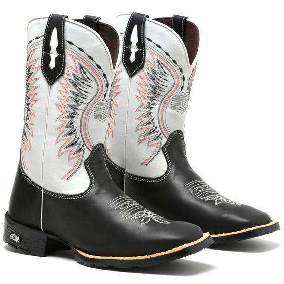 Imagem de Bota Texana Cano Alto Country Masculina  Bico Quadradro