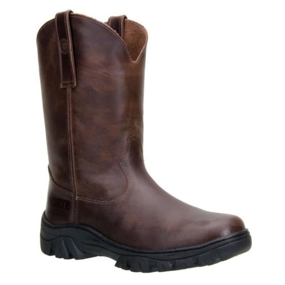 Imagem de Bota Texana Capelli Boots Masculina Couro Cano Médio Lisa