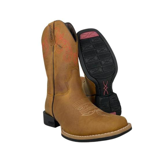 Imagem de Bota Texana Country Feminina Jácomo Crazy Whisky - REF: 1011/UF
