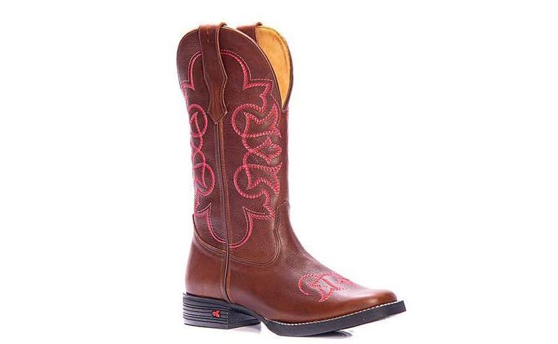 Imagem de Bota Texana Feminina Goyazes Mustang Café 213207-CK