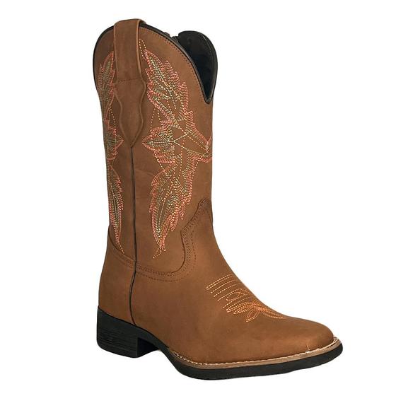 Imagem de Bota Texana Feminina Hoper Castor Bico Quadrado Mexicana Top