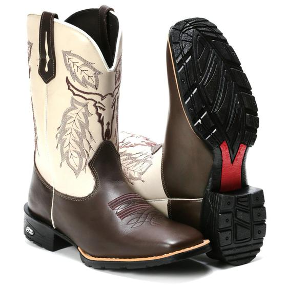 Imagem de Bota Texana Masculina Bordada 