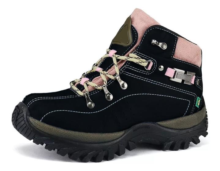 Bota Trilha Adventure Coturno Feminino Super Confortável ref 100 Menor preço em Bota Trilha Adventure Coturno Feminino Super Confortável ref 100