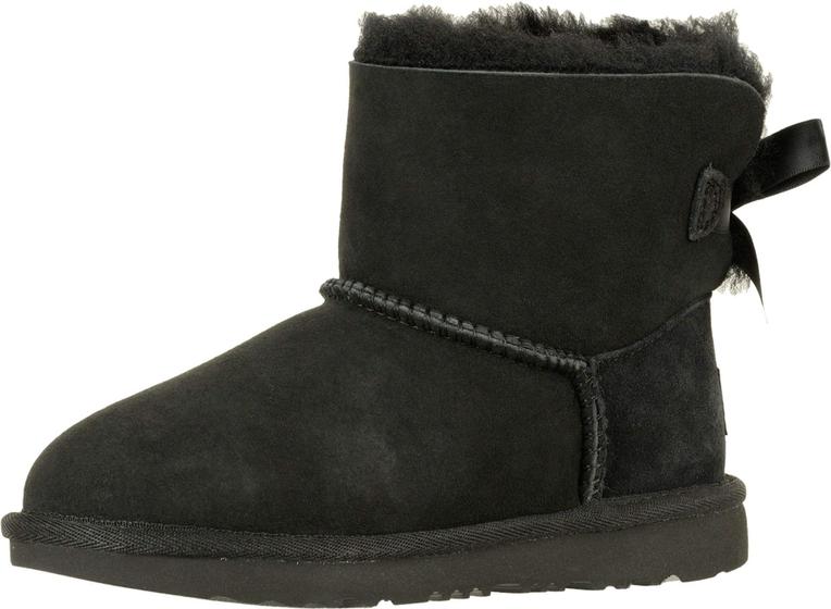 Imagem de Bota UGG Unissex Infantil Mini Bailey Bow II preta tamanho 08