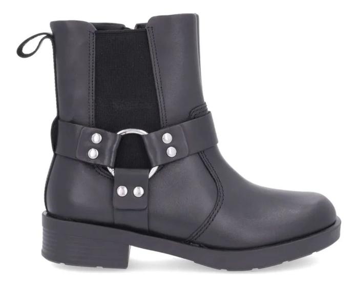 Imagem de Bota Usaflex Cano Médio Detalhe Fivela Com Elastico Biker