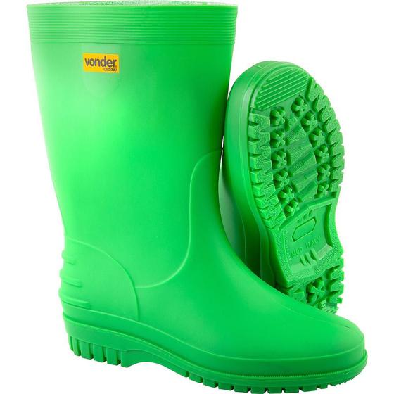 Imagem de Bota Verde PVC com Forro 40/41 Vonder