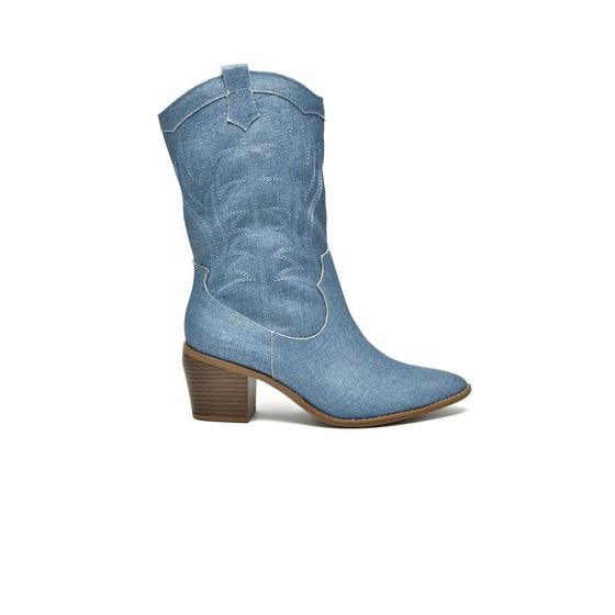 Imagem de Bota Via Marte Western Jeans Italiano 23-2708-01