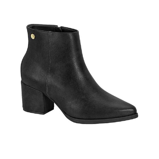 Imagem de Bota Vizzano Feminino Casual Dia Dia Com Ziper Bico Fino