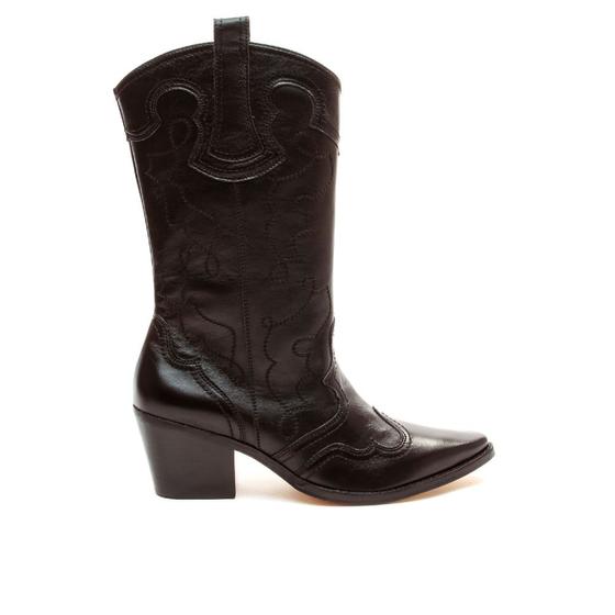 Imagem de Bota Western Couro Preto Cecconello 2260003-8