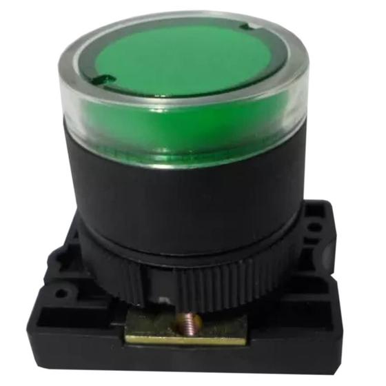 Imagem de Botão à Impulso Luminoso Verde - SLPRL2 - STECK