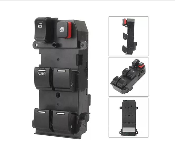 Botão Comando Vidro Elétrico Porta Motorista Honda New Fit City Auto Tech Botão Vidro