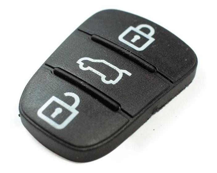 TASTIERA PULSANTI IN GOMMA CHIAVE TELECOMANDO AUTO 3 TASTI HYUNDAI I20 - Foto 7