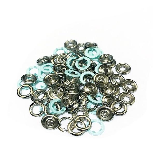 Botão De Pressão Metal 35 Tic Tac Para Roupa Bebê Body Não Enferruja ...