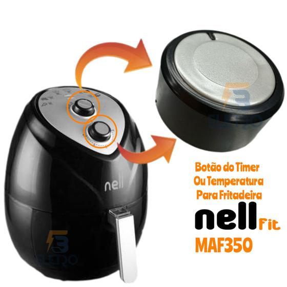 Imagem de Botão do Timer ou Temperatura para Fritadeira Nell Fit 3,2L MAF350