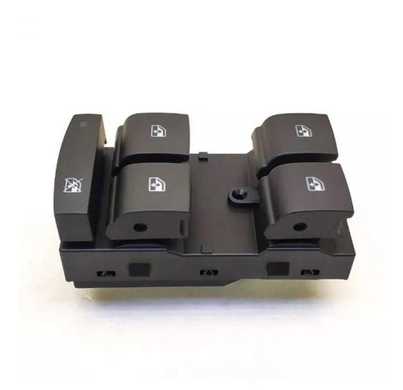 Imagem de Botão Interruptor Comando Vidro Elétrico Quadruplo Sem Led Onix Spin Prisma