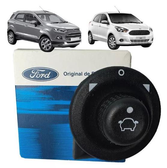 Imagem de Botao interruptor do retrovisor eletrico externo ecosport 2013 2014 2015 2016 2017 original  cn1517b676aa