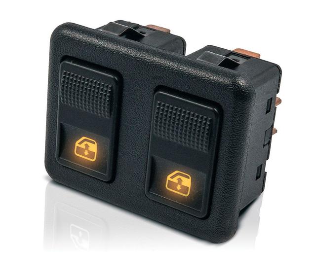 Imagem de Botão Interruptor Elétrico Santana Duplo C/ Moldura