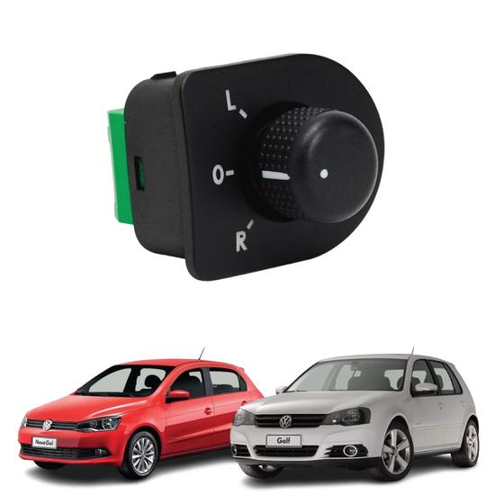 Imagem de Botão Regula Retrovisor Golf 1999 a 2013 Saveiro 2013 a 2014