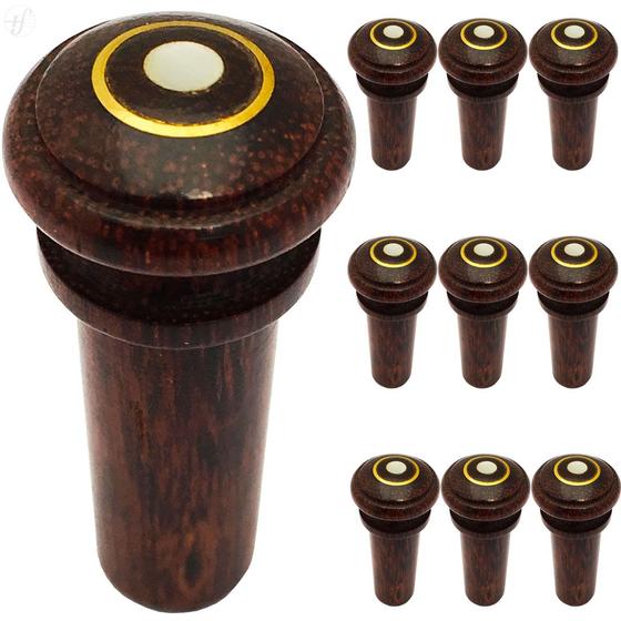 Imagem de Botão Violino Tamarindo Olho París Antoni Marsale 4/4 e 3/4 (kit com 10)